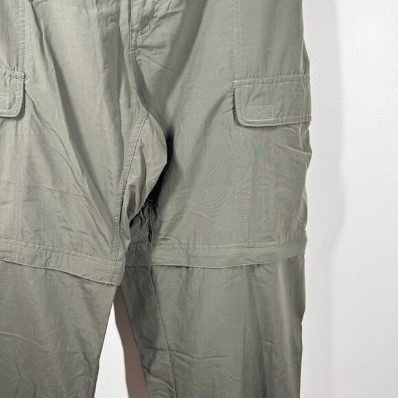 White Sierra Convertible Pants Women XXL Plus Size Green Outdoor Hiking Camping - Picture 2 of 11